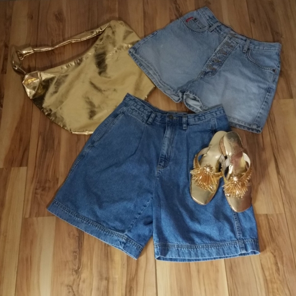 Vintage Pants - Two Pairs Of 90s Shorts S-M